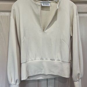 Scotch & Soda Amsterdam Women's Long Sleeve Cream Sweater Top Size S